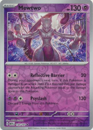 Mewtwo Reverse Holografico - Pokemon 151
