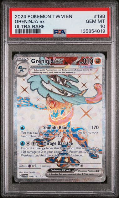 Greninja EX Full Art Twilight Masquerade - PSA 10