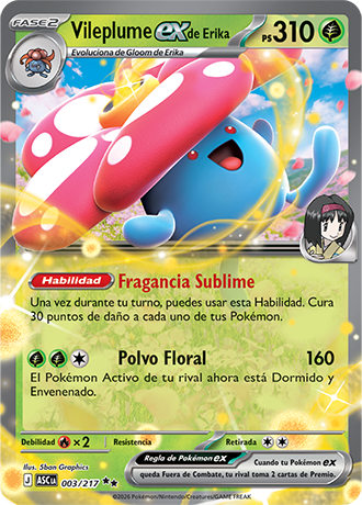 Vileplume EX de Erika - Ascenso Heroico