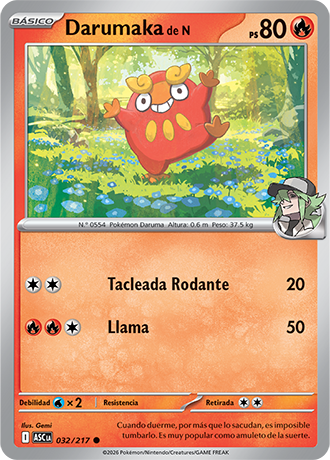 Darumaka de N - Ascenso Heroico