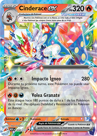 Cinderace EX - Ascenso Heroico