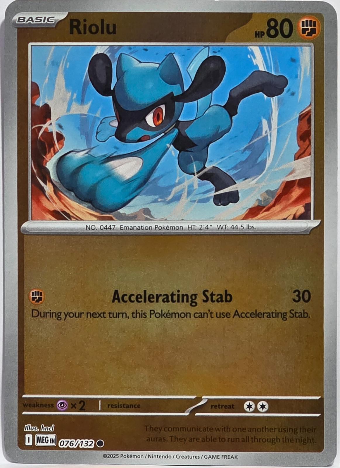 Riolu Reverse Holografico - Mega Evolution