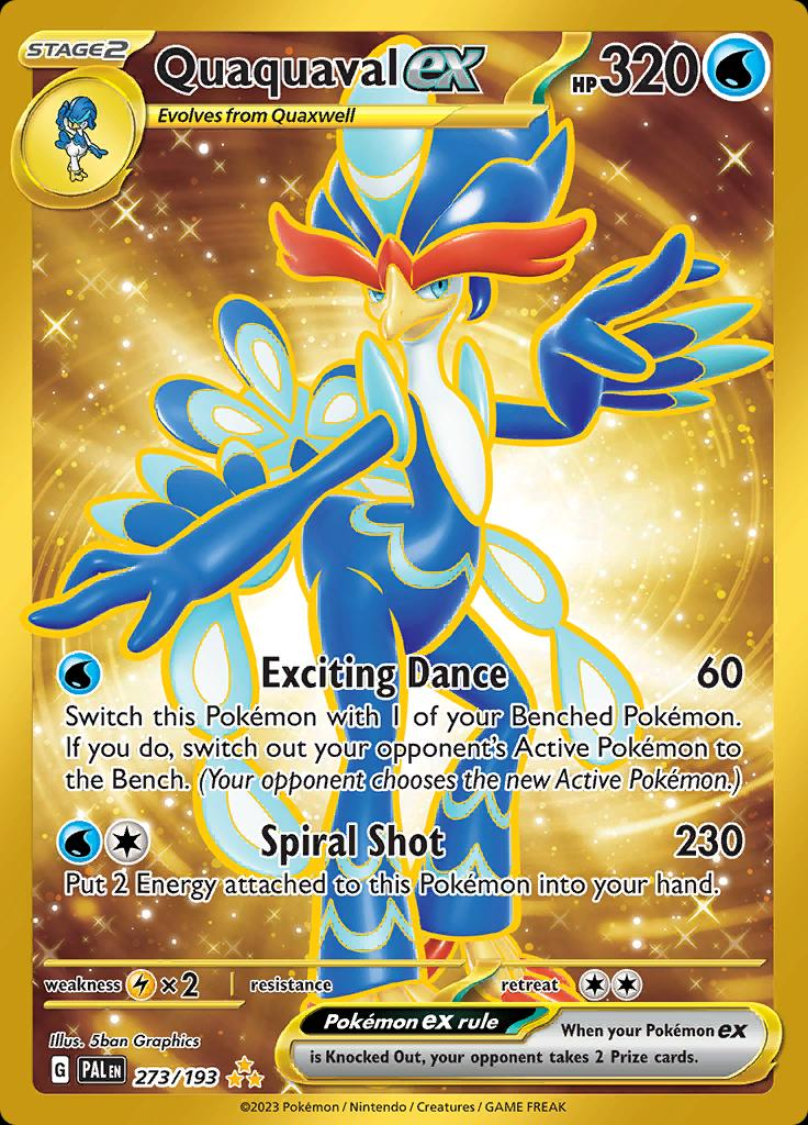 Quaquaval EX Golden - Paldea Evolved
