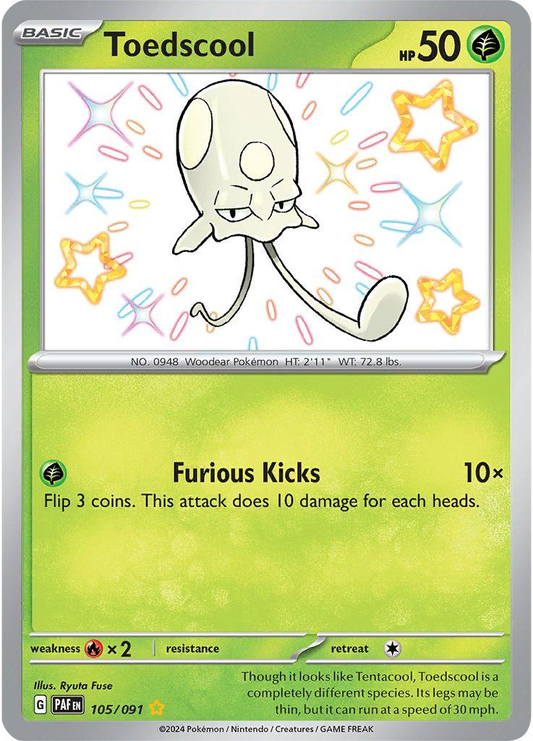 Toedscool Shiny - Paldean Fates