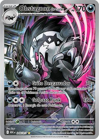 Obstagoon de Galar Illustration - Ascenso Heroico