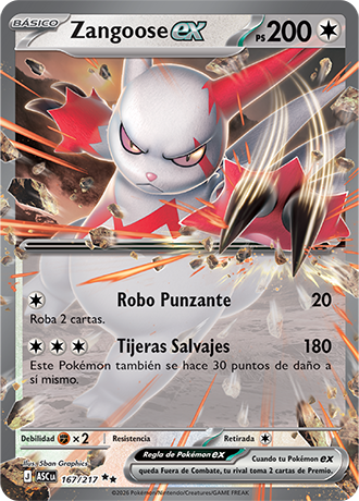 Zangoose EX - Ascenso Heroico