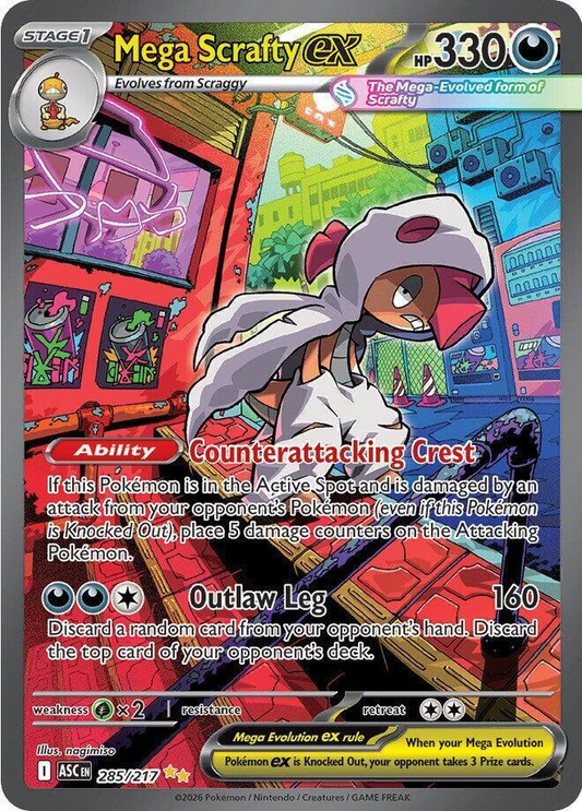 Mega Scrafty EX Special Illustration - Ascended Heroes