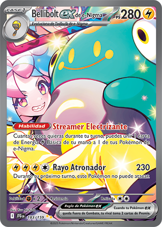 Bellibolt EX de e-Nigma Special Illustration - Aventuras Compartidas