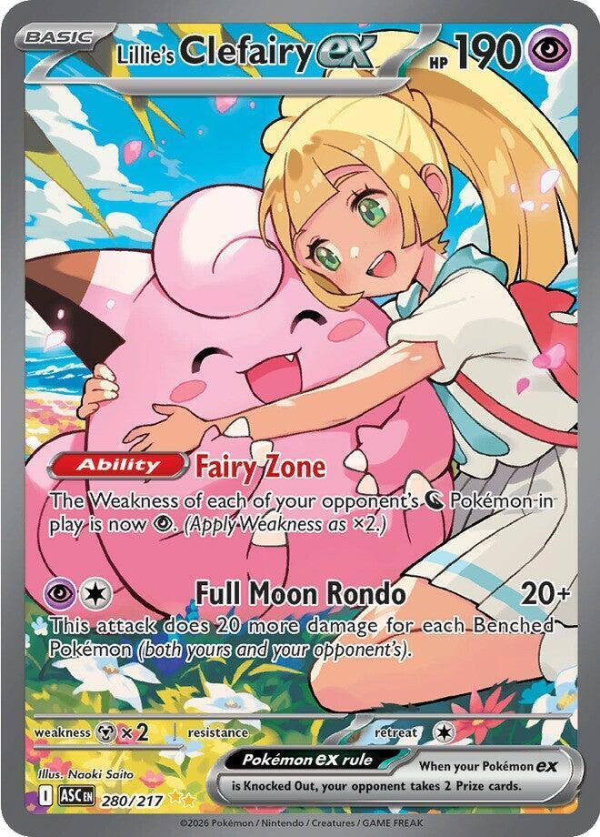 Lillie's Clefairy EX Special Illustration - Ascended Heroes