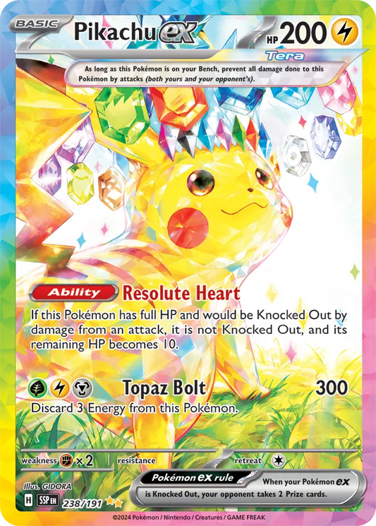 Pikachu EX Special Illustration - Surging Sparks