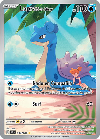 Lapras de Misty Illustration - Rivales Predestinados