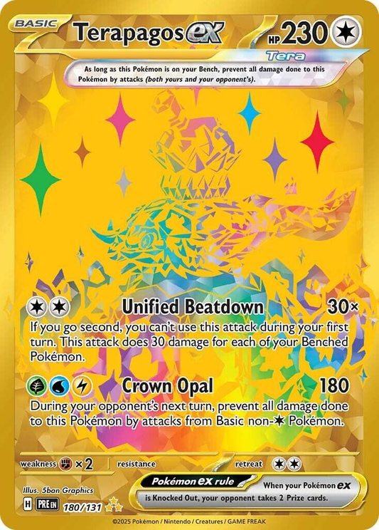 Terapagos EX Golden - Prismatic Evolutions