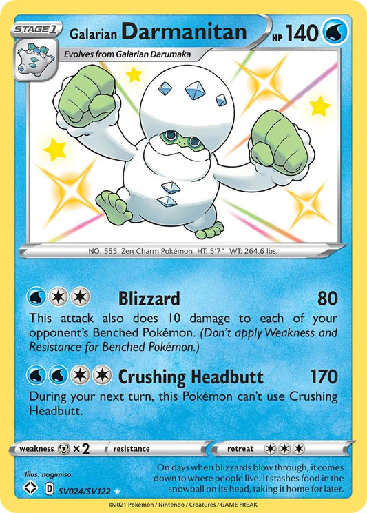 Galarian Darmanitan Shiny - Shining Fates