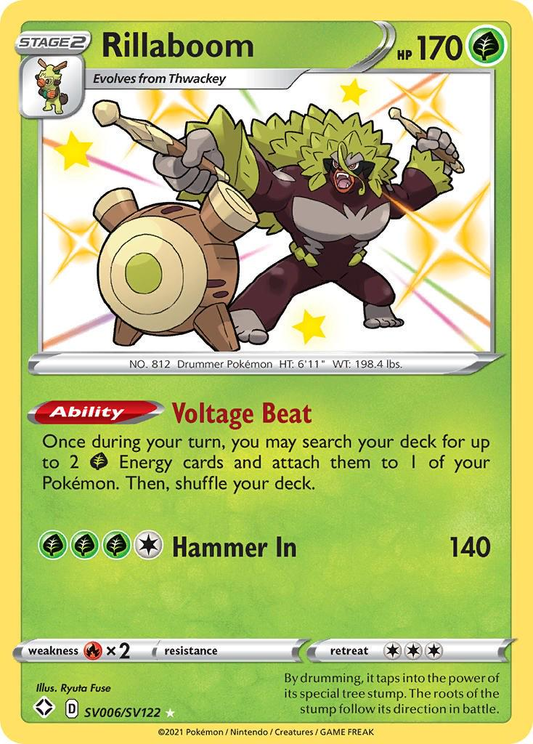 Rillaboom Shiny - Shining Fates