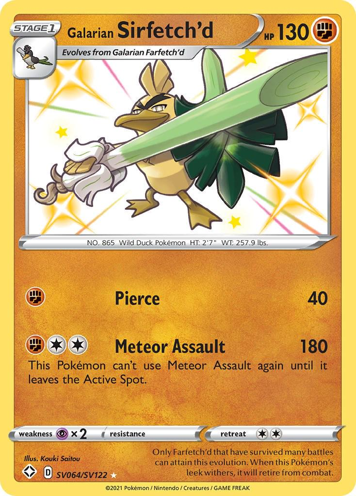 Galarian Sirfetch'd Shiny - Shining Fates