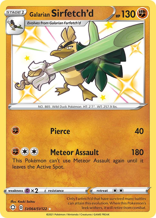 Galarian Sirfetch'd Shiny - Shining Fates