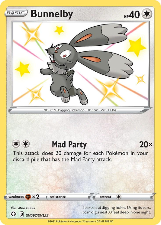 Bunnelby Shiny - Shining Fates