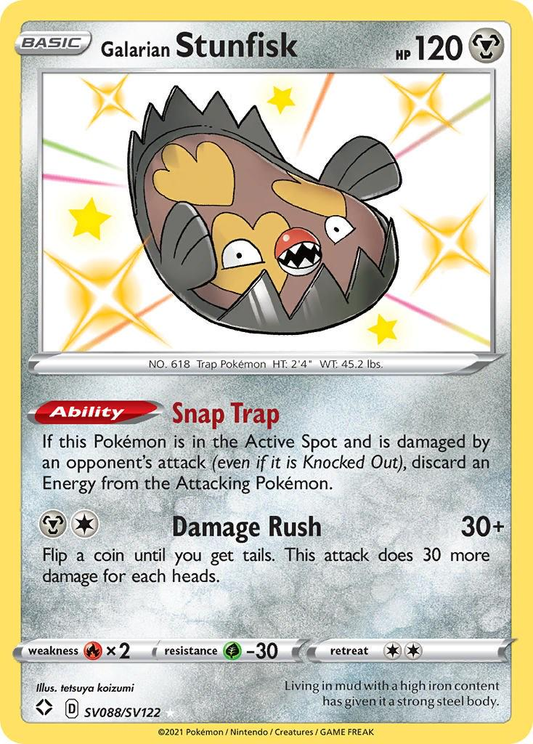 Galarian Stunfisk Shiny - Shining Fates