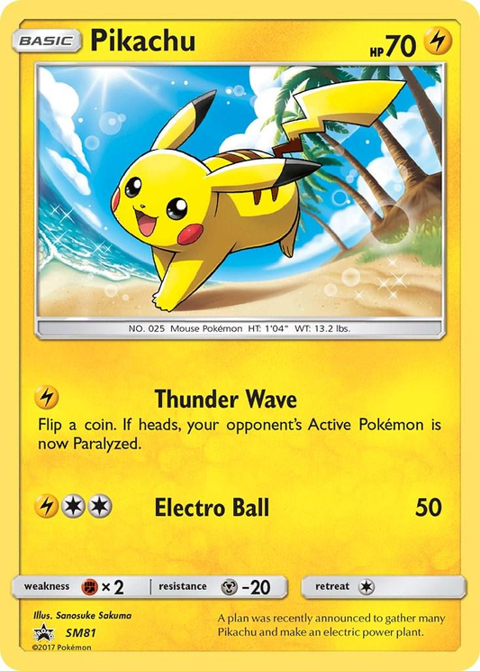 Pikachu Cosmos Holografico - Sun & Moon Promo
