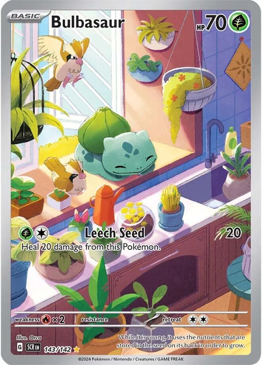 Bulbasaur Illustration - Stellar Crown