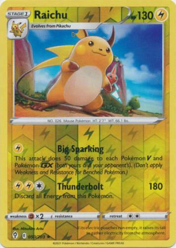 Raichu Reverse Holografico - Evolving Skies