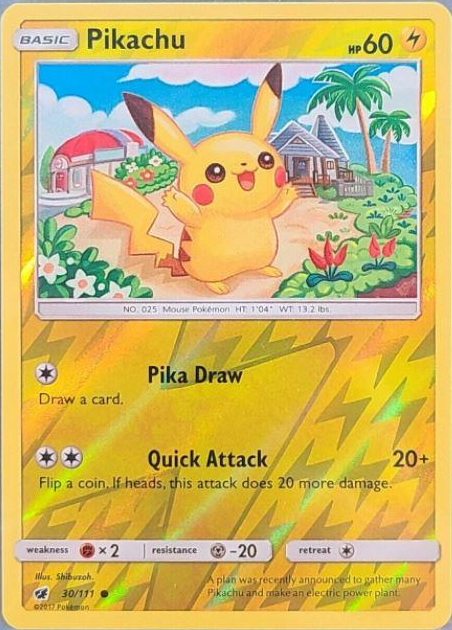 Pikachu Reverse Holografico - Crimson Invasion