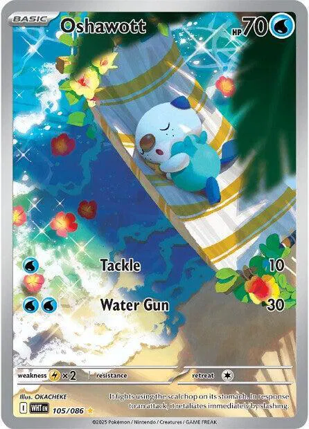 Oshawott Illustration - White Flare