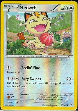 Meowth Reverse Holografico (LP) - Roaring Skies