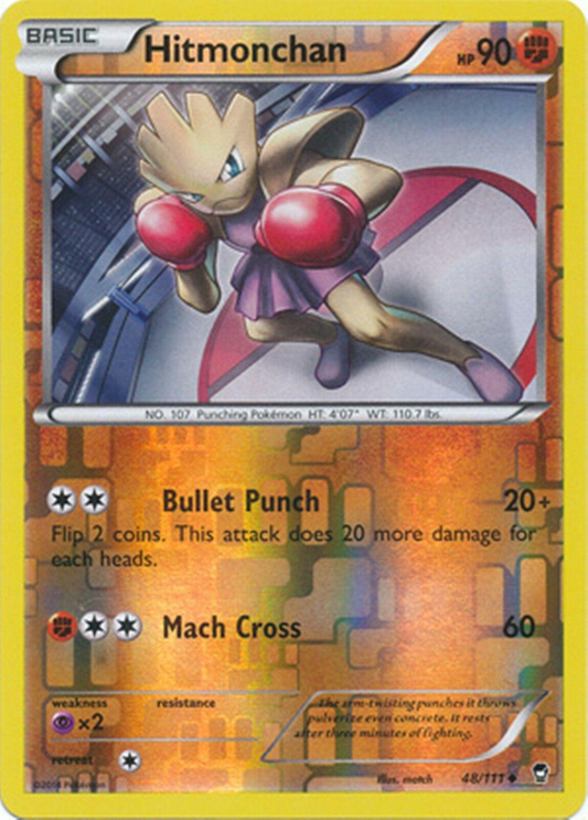 Hitmonchan Reverse Holografico - Furious Fists