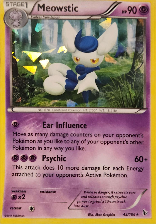 Meowstic Cracked Ice Holografico - Flash Fire
