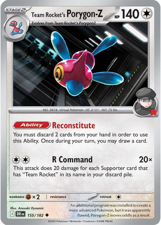 Team Rocket's Porygon Z - Destined Rivals