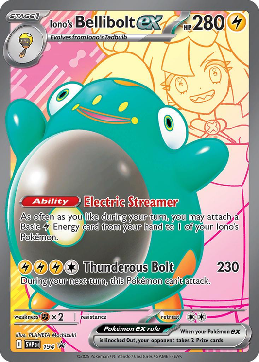 Iono's Bellibolt EX Full Art - Scarlet & Violet Promo