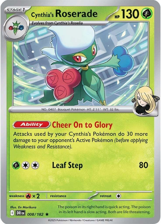 Cynthia's Roserade Holografico - Destined Rivals