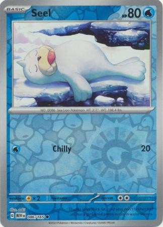 Seel Reverse Holo Common SV: Scarlet & Violet 151 086/165 NM