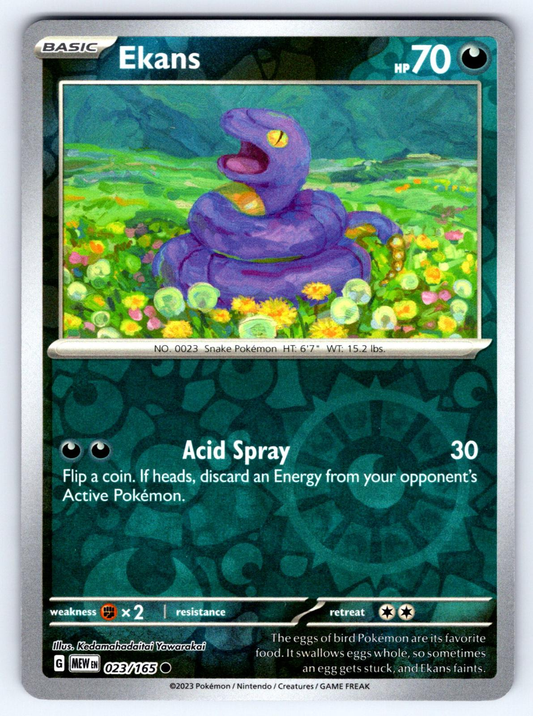 Ekans Reverse Holo Common SV: Scarlet & Violet 151 023/165 NM