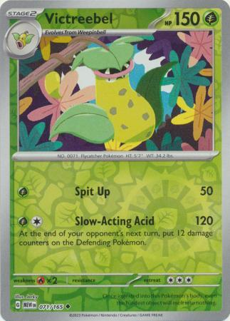Victreebel Reverse Holo Uncommon SV: Scarlet & Violet 151 071/165 NM