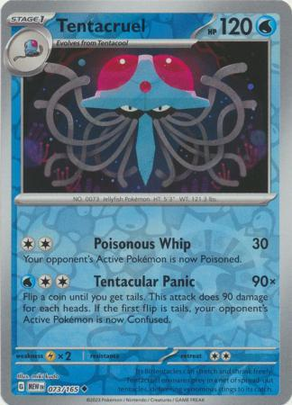 Tentacruel Reverse Holo Uncommon SV: Scarlet & Violet 151 073/165 NM