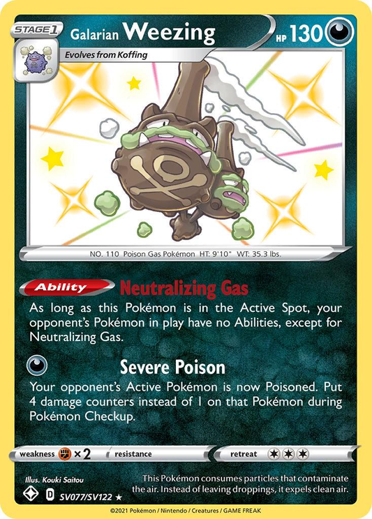 Galarian Weezing Shiny - Shining Fates