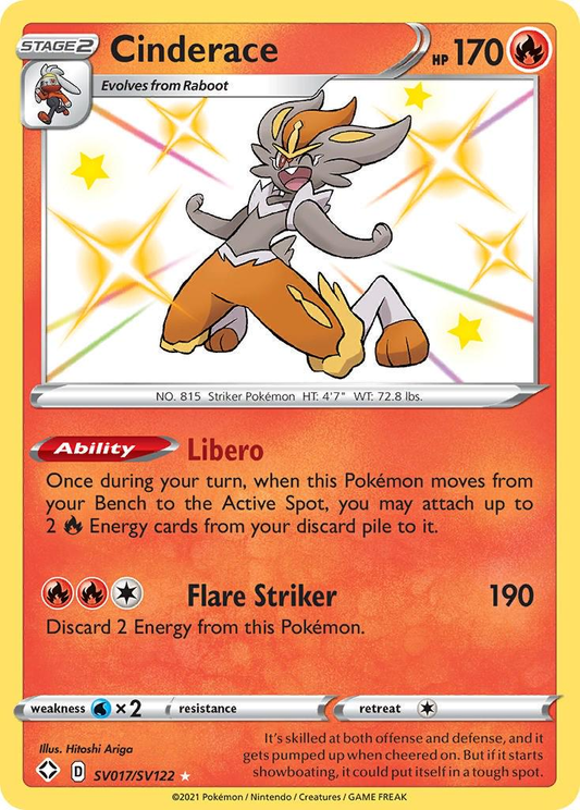 Cinderace Shiny - Shining Fates