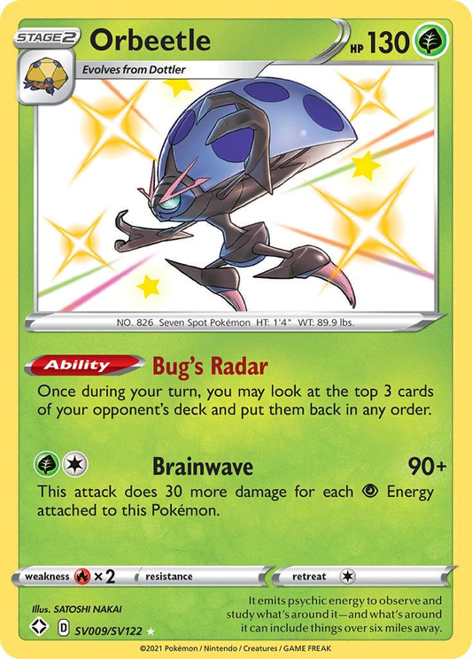 Orbeetle Shiny - Shining Fates