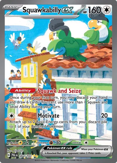 Squawkabilly EX Special Illustration - Paldea Evolved