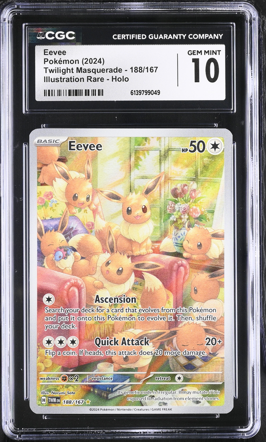 Eevee Illustration Twilight Masquerade - CGC 10