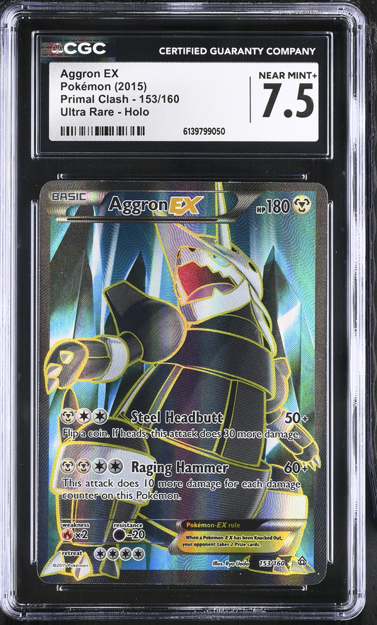 Aggron EX Full Art Primal Clash - CGC 7.5