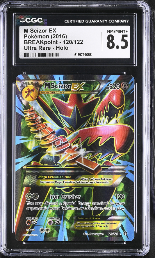 Mega Scizor EX Full Art BREAKpoint - CGC 8.5