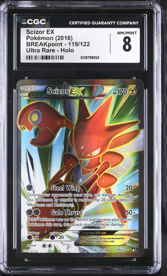 Scizor EX Full Art BREAKpoint - CGC 8