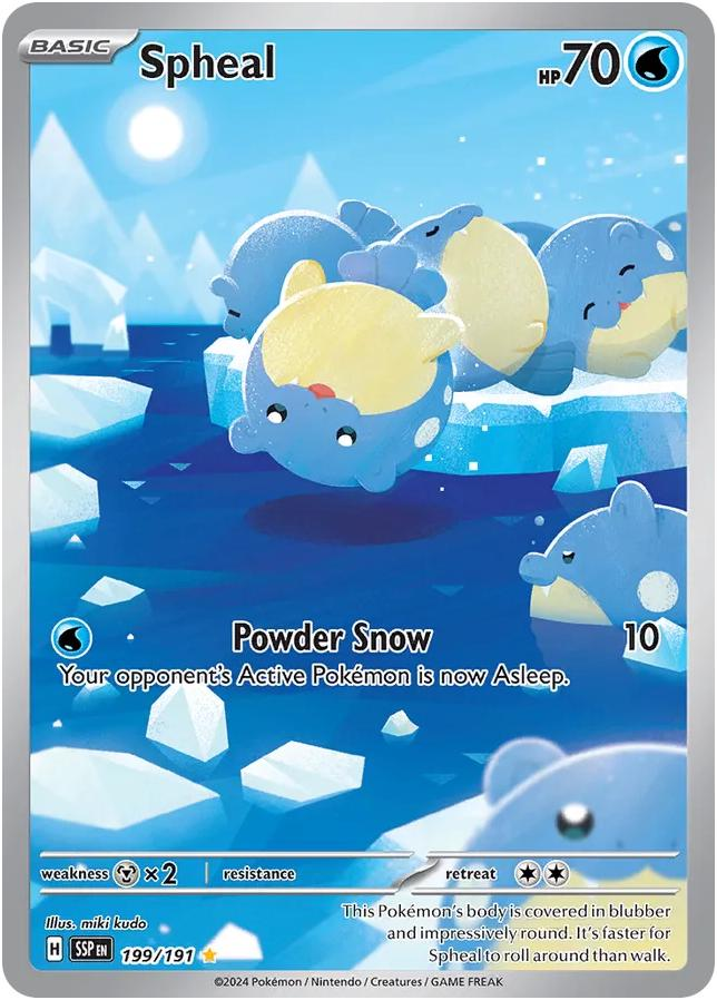 Spheal Illustration - Surging Sparks