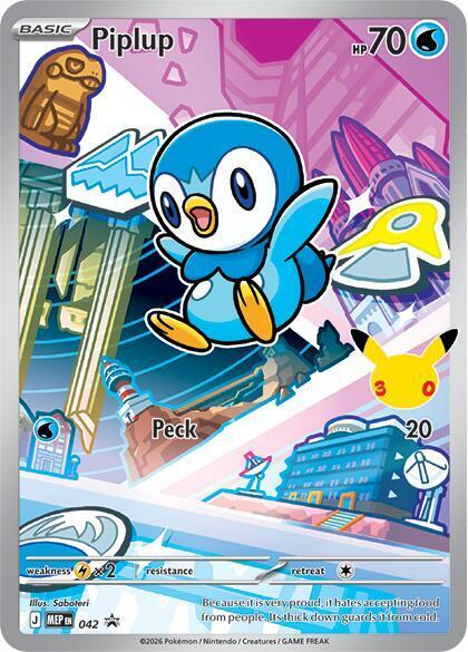 Piplup Illustration - Mega Evolution Promo