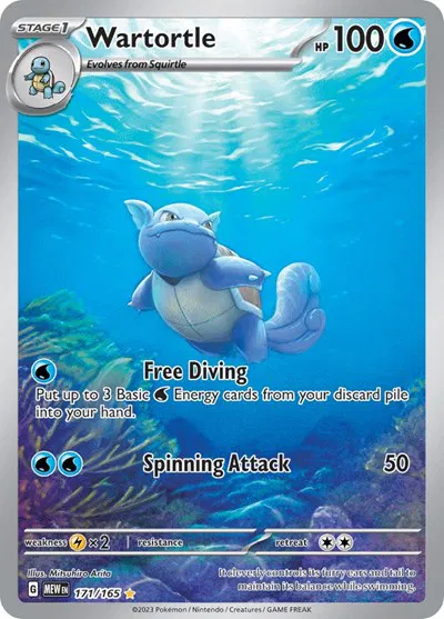 Wartortle Illustration - Pokemon 151