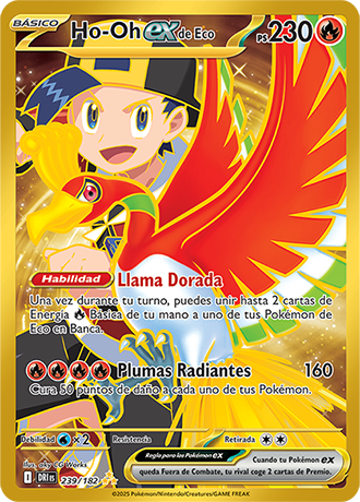 Ho-Oh EX de Ethan - Rivales Predestinados