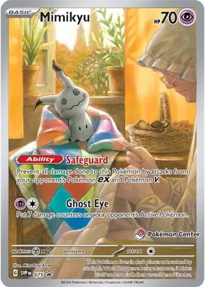 Mimikyu Illustration (Pokemon Center) - Scarlet & Violet Promo